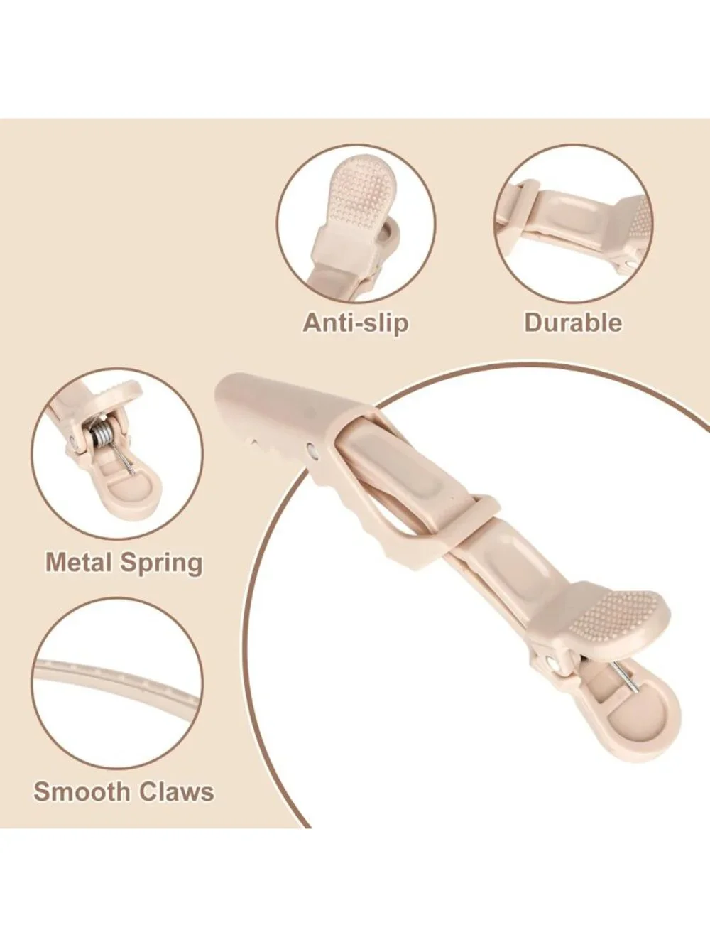 24 Pack Alligator Hair Clips - Large Salon Pro Clips for Hair Styling